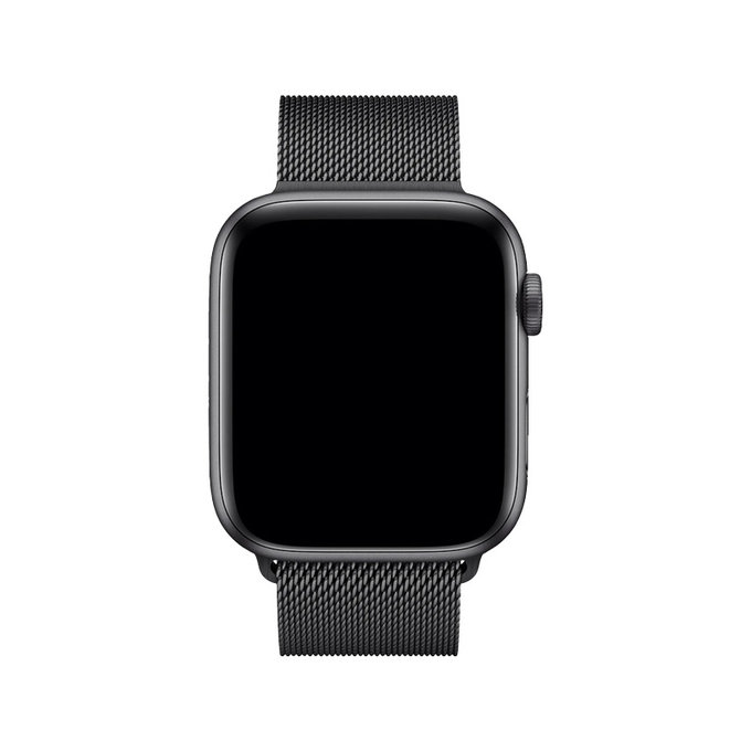 FixPremium - Remienok Milanese Loop pre Apple Watch (38, 40 und 41mm), schwarz
