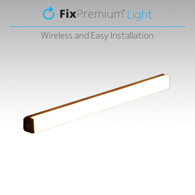 FixPremium - LED-Nachtlicht mit Bewegungssensor (kaltes Weiß), (0.2m), weiß