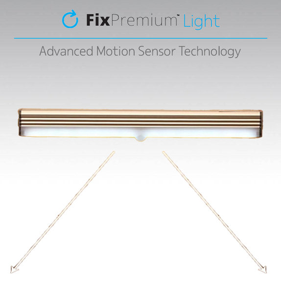 FixPremium - LED-Nachtlicht mit Bewegungssensor (warmes Gelb), (0.2m), weiß