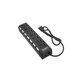 FixPremium - USB Hub mit Schalter für 7 USB, schwarz