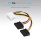 FixPremium - Stromkabel - IDE ATA / 2x SATA