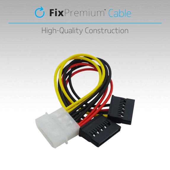 FixPremium - Stromkabel - IDE ATA / 2x SATA