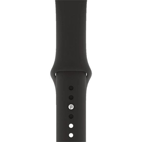 FixPremium - Silikonarmband für Apple Watch (42, 44, 45 und 49mm), schwarz