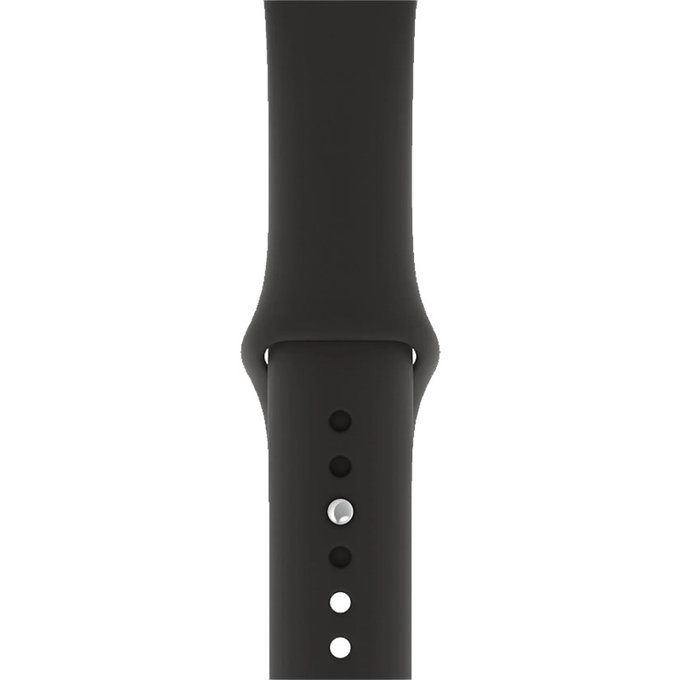 FixPremium - Silikonarmband für Apple Watch (42, 44, 45 und 49mm), schwarz