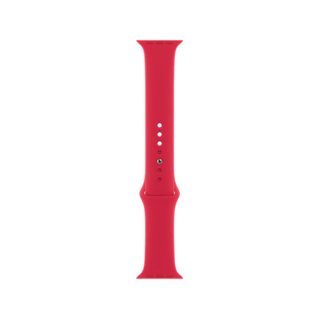 FixPremium - Silikonarmband für Apple Watch (42, 44, 45 und 49mm), rot
