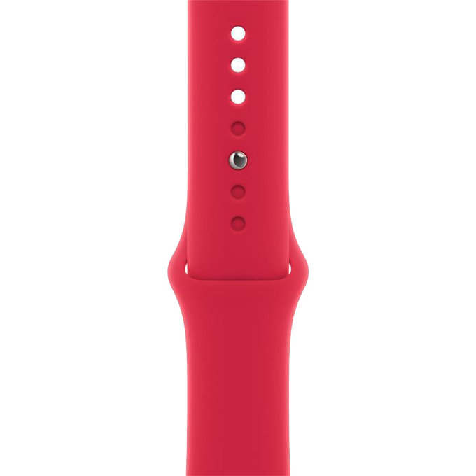 FixPremium - Silikonarmband für Apple Watch (42, 44, 45 und 49mm), rot