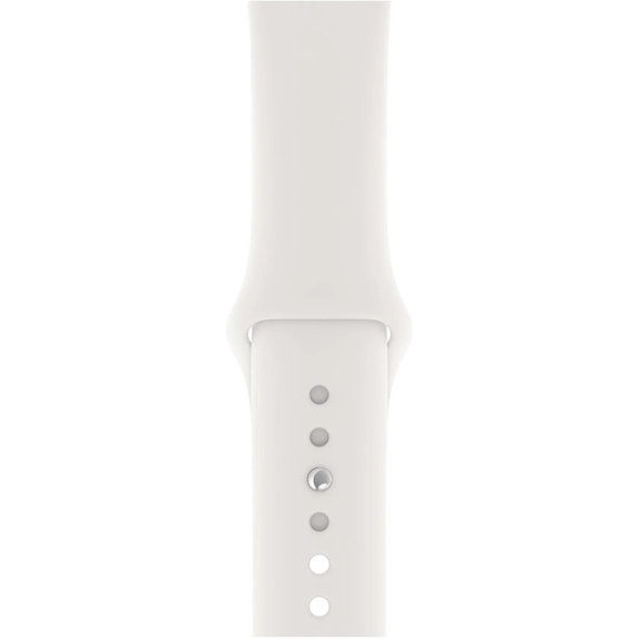 FixPremium - Silikonarmband für Apple Watch (42, 44, 45 und 49mm), weiß
