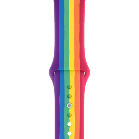 FixPremium - Silikonarmband für Apple Watch (42, 44, 45 und 49mm), pride