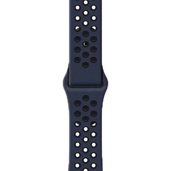 FixPremium - Sport Silikonarmband für Apple Watch (42, 44, 45 und 49mm), blau