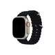 FixPremium - Armband Ocean Loop für Apple Watch (38, 40 und 41mm), schwarz