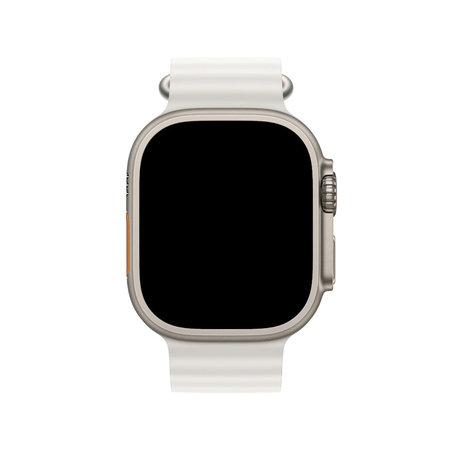 FixPremium - Armband Ocean Loop für Apple Watch (42, 44, 45 und 49mm), weiß
