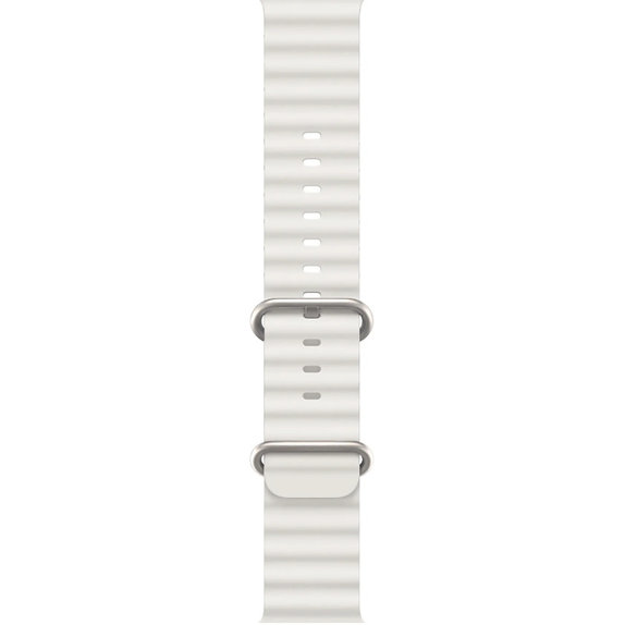 FixPremium - Armband Ocean Loop für Apple Watch (38, 40 und 41mm), weiß