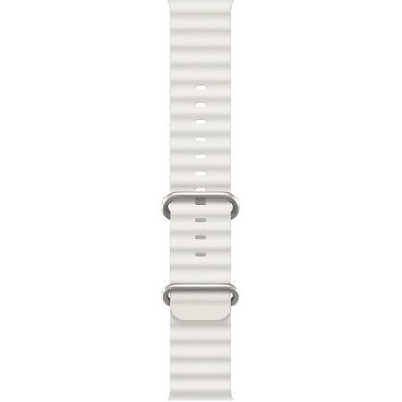 FixPremium - Armband Ocean Loop für Apple Watch (38, 40 und 41mm), weiß