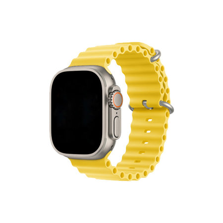 FixPremium - Armband Ocean Loop für Apple Watch (38, 40 und 41mm), žltá