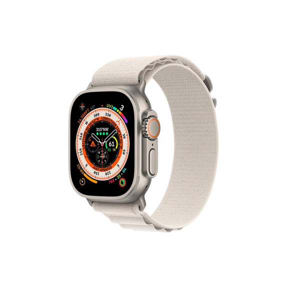 FixPremium - Armband Alpine Loop für Apple Watch (42, 44, 45 und 49mm), starlight
