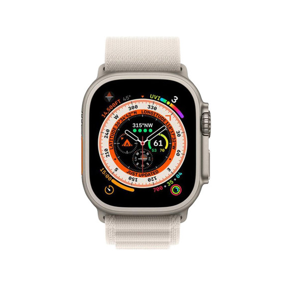FixPremium - Armband Alpine Loop für Apple Watch (38, 40 und 41mm), starlight