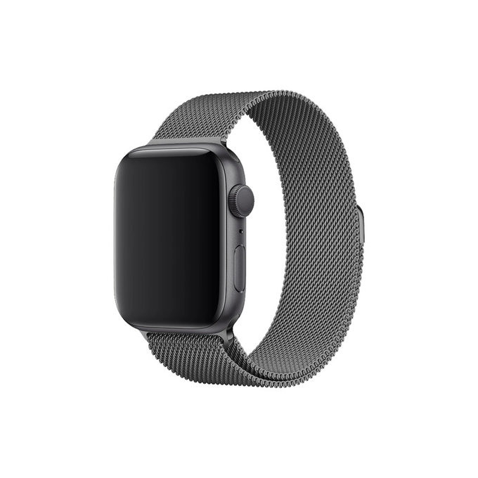FixPremium - Armband Milanese Loop für Apple Watch (38, 40 und 41mm), graphite
