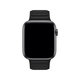 FixPremium - Armband Leather Loop TPU für Apple Watch (42, 44, 45 und 49mm), schwarz