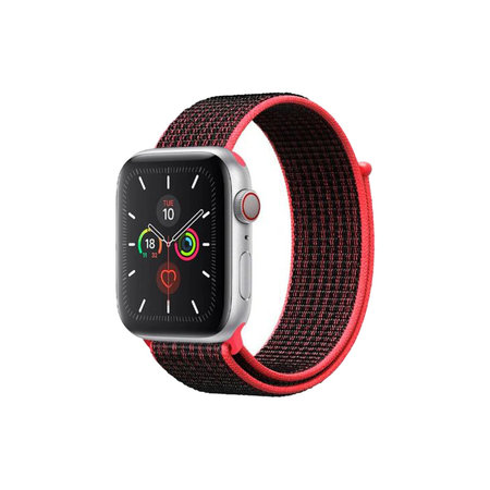 FixPremium - Nylonband für Apple Watch (42, 44, 45 und 49mm), rot