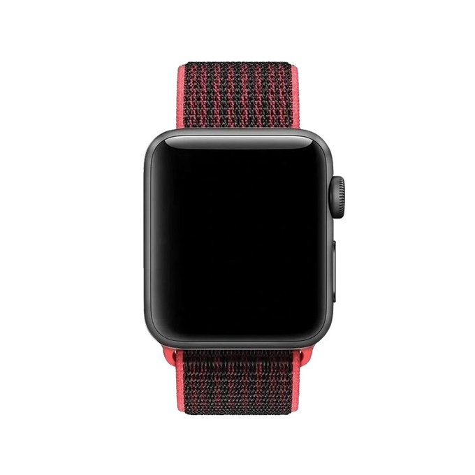 FixPremium - Nylonband für Apple Watch (38, 40 und 41mm), rot