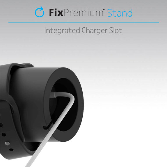 FixPremium - Silikon Stojan für Apple Watch, weiß