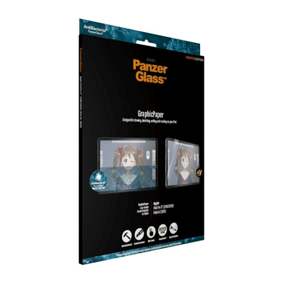 Schutzfolie GraphicPaper Case Friendly AB für iPad Pro 11''/Air 10,9'', Transparent, PanzerGlass