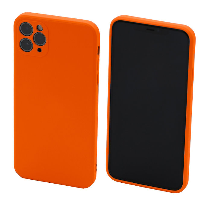 FixPremium - Hülle Rubber für iPhone 11 Pro Max, orange
