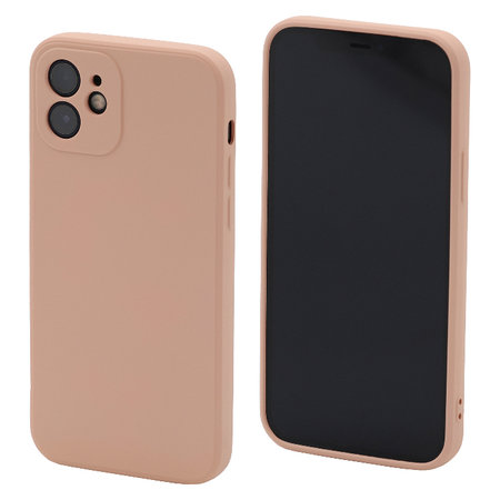 FixPremium - Hülle Rubber für iPhone 12 und 12 Pro, orange