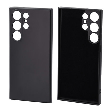 FixPremium - Hülle Rubber für Samsung Galaxy S23 Ultra, schwarz