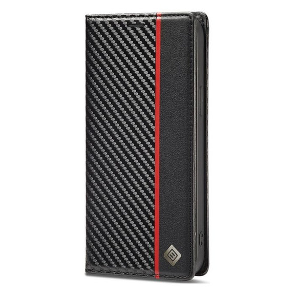 FixPremium - Hülle Carbon Wallet für Xiaomi Redmi Note 12 5G, schwarz