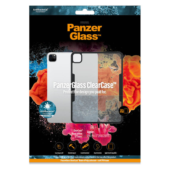 Hülle ClearCase AB für iPad Pro 11'' (2018/2020/2021), Schwarz, PanzerGlass