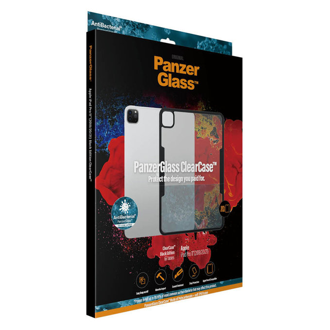 Hülle ClearCase AB für iPad Pro 11'' (2018/2020/2021), Schwarz, PanzerGlass