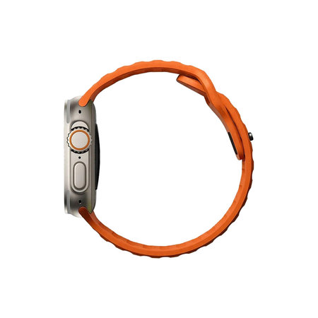 FixPremium - Gurt Sport Silicone für Apple Watch (42, 44, 45 und 49mm), orange