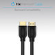 FixPremium - HDMI / HDMI Kabel, HDMI 2.0 (1m), schwarz