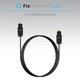 FixPremium - Audio Optisches Kabel (2m), schwarz