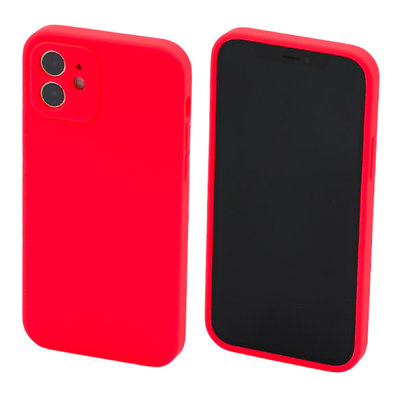 FixPremium - Silikon Hülle für iPhone 11, rot