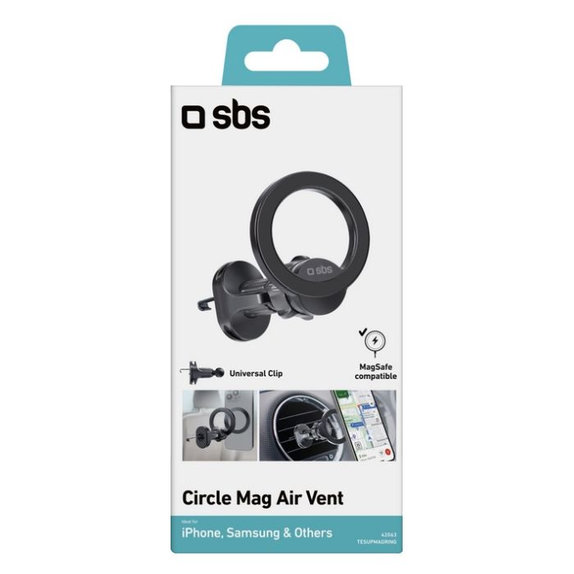 SBS - Fahrzeughalter CircleMag MagSafe, schwarz