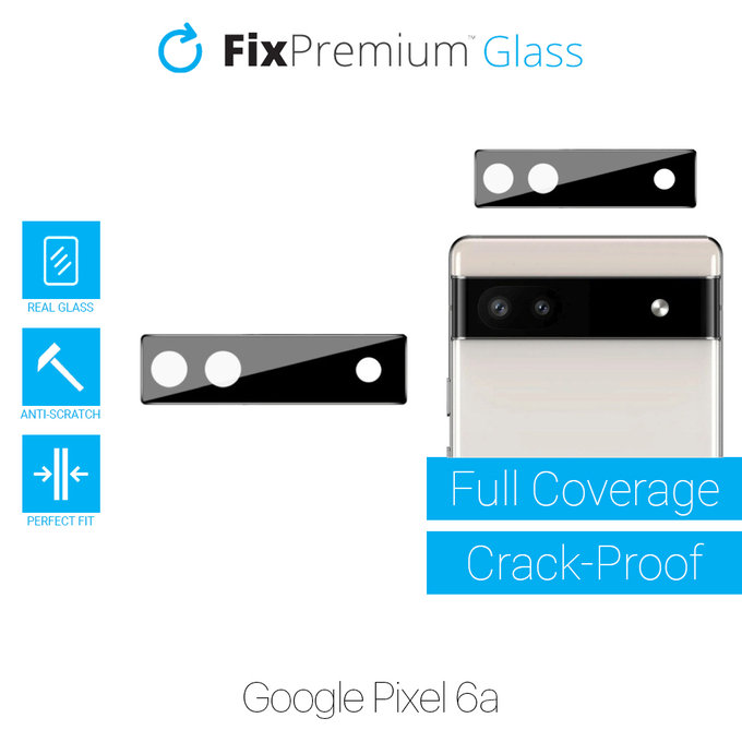 FixPremium Glass - Gehärtetes Glas für die rückwärtige Kameralinse für Google Pixel 6a