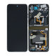 Motorola Razr 40 Ultra - LCD Display + Touchscreen Front Glas + Rahmen (Infinite Black) - 5D68C22606 Genuine Service Pack