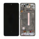 Samsung Galaxy A53 A536B - LCD Display + Touchscreen Front Glas + Rahmen (Awesome Black) OLED