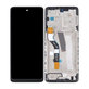 Motorola Moto G51 XT2171 - LCD Display + Touchscreen Front Glas + Rahmen (Black) TFT