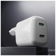 PURO - Ladeadapter MiniPro 2x USB-C, GaN, 35W, weiss