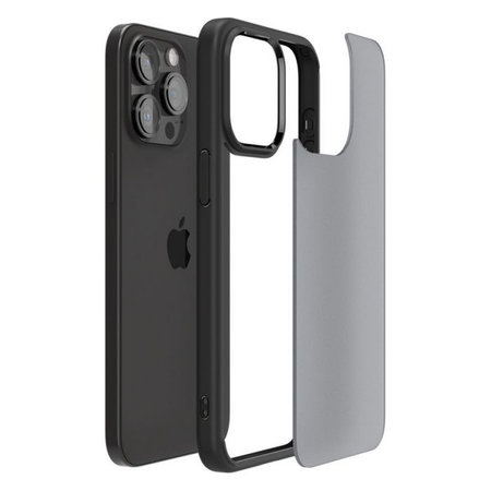 Spigen - Hülle Ultra Hybrid für iPhone 15 Pro, frost black