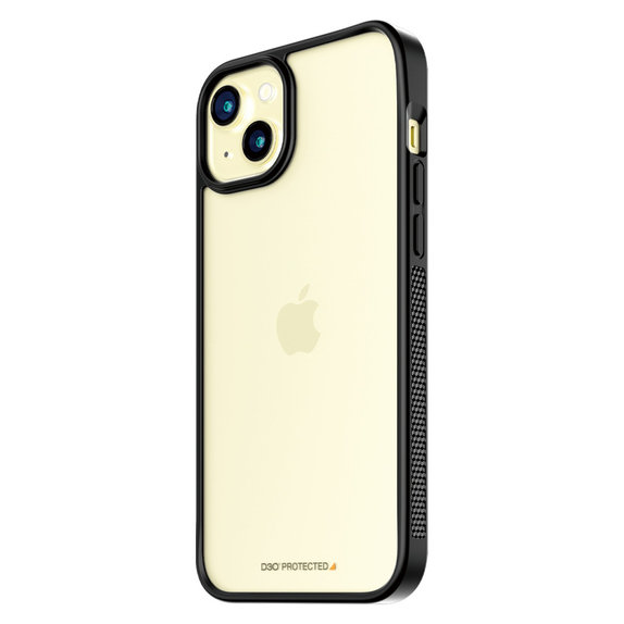 Hülle ClearCase D3O für iPhone 15 Plus, Schwarz, PanzerGlass