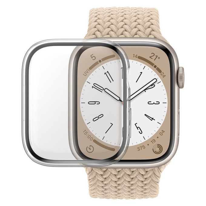 Panzerglas Full Body D3O für Apple Watch 9/8/7 45 mm, Transparent, PanzerGlass
