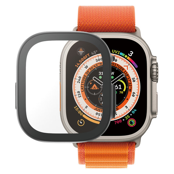 Panzerglas Full Body D3O für Apple Watch Ultra/Ultra 2, Schwarz, PanzerGlass