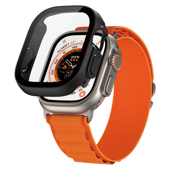 Panzerglas Full Body D3O für Apple Watch Ultra/Ultra 2, Schwarz, PanzerGlass