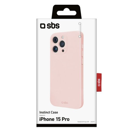 SBS - Hülle Instinct für iPhone 15 Pro, rosa
