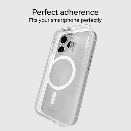 SBS - Hülle Light Mag mit MagSafe für iPhone 15 Pro, transparent