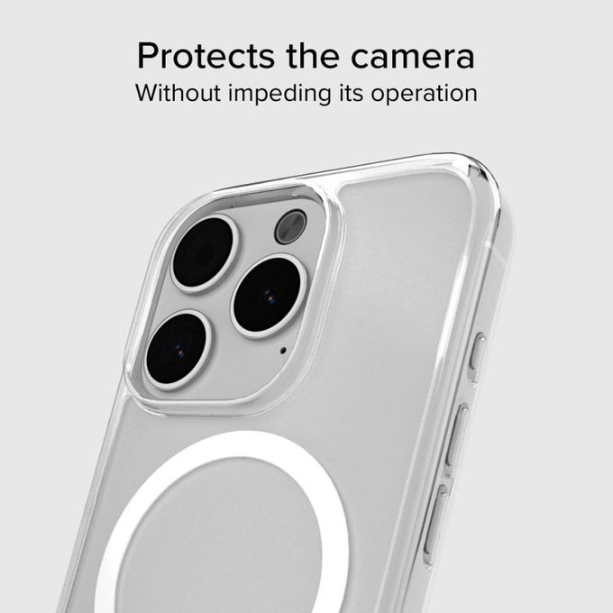 SBS - Hülle Light Mag mit MagSafe für iPhone 15 Pro Max, transparent